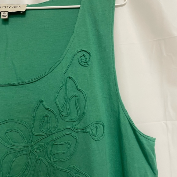 Jones New York Cotton Embroidered XL Tank top - Picture 4 of 8